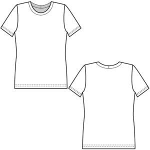 FREE T-Shirt Sewing Pattern (PDF) for Women | Sizes XXS-4XL