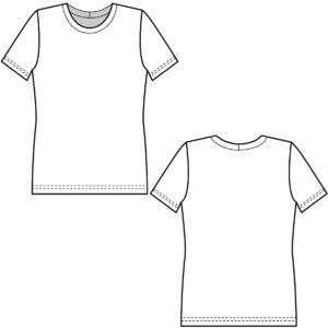 FREE T-Shirt Sewing Pattern (PDF) - Sizes XXS-4XL | Knit Fabric | Beginner Friendly