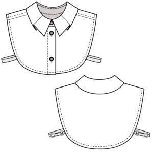 DETACHABLE COLLAR digital sewing pattern (PDF) for sizes 34-50
