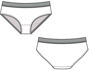 KNICKERS digital pattern (PDF) for sizes XXS-4XL